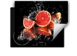 Darhaus Piastra Di Copertura Per Fornelli 80X52 Cm Tappetino Antiscivolo Roll-Up, Nero - Pompelmo