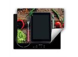 Darhaus Piastra Di Copertura Per Fornelli 80X52 Cm Tappetino Antiscivolo Roll-Up, Legno - Cucina