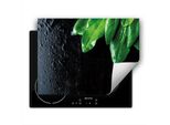 Darhaus Piastra Di Copertura Per Fornelli 80X52 Cm Tappetino Antiscivolo Roll-Up, Nero - Cucina