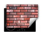 Darhaus Piastra Di Copertura Per Stufa 80X52 Cm Tappetino Antiscivolo Roll-Up, Mattone