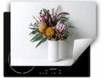 Darhaus Piastra Di Copertura Per Stufa 80X52 Cm Tappetino Antiscivolo Roll-Up, Bouquet Di Fiori