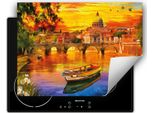 Darhaus Piastra Di Copertura 80X52 Cm Tappetino Antiscivolo Arrotolabile, Colorato - Barca