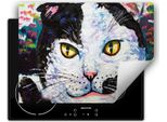 Darhaus Piastra Di Copertura 80X52 Cm Tappetino Antiscivolo Arrotolabile, Colorato - Gatto