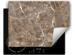 Darhaus Piastra Di Copertura 80X52 Cm Tappetino Antiscivolo Arrotolabile, Grigio - Marmo