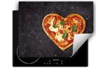 Darhaus Piastra Di Copertura Per Fornelli 80X52 Cm Tappetino Antiscivolo Roll-Up, Ardesia - Pizza