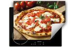 Darhaus Piastra Di Copertura Per Fornelli 80X52 Cm Tappetino Antiscivolo Roll-Up, Pizza - Pomodoro