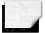 Darhaus Piastra Di Copertura Per Stufa 80X52 Cm Tappetino Antiscivolo Roll-Up, Bianco - Ardesia