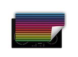 Darhaus Piastra Di Copertura Per Stufe 90X52 Cm Tappetino Antiscivolo Roll-Up, Colorato - Strisce