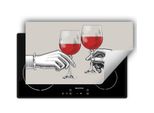 Darhaus Piastra Di Copertura 90X52 Cm Tappetino Antiscivolo Arrotolabile, Grigio - Vino