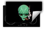 Darhaus Piastra Di Copertura Per Stufe 90X52 Cm Tappetino Antiscivolo Roll-Up, Nero - Ufo