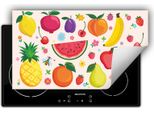 Darhaus Piastra Di Copertura 90X52 Cm Tappetino Antiscivolo Roll-Up, Colorato - Frutta