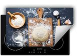 Darhaus Piastra Di Copertura Per Fornelli 90X52 Cm Tappetino Antiscivolo Roll-Up, Pane - Cucina