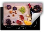 Darhaus Piastra Di Copertura Per Stufe 90X52 Cm Tappetino Antiscivolo Roll-Up, Vino - Legno