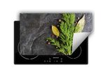 Darhaus Piastra Di Copertura Per Fornelli 90X52 Cm Tappetino Antiscivolo Roll-Up, Ardesia - Spezie