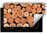 Darhaus Piastra Di Copertura Per Stufe 90X52 Cm Tappetino Antiscivolo Roll-Up, Alberi - Legno