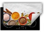 Darhaus Piastra Di Copertura Per Fornelli 90X52 Cm Tappetino Antiscivolo Roll-Up, Bianco - Spezie