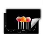 Darhaus Piastra Di Copertura Per Stufa 90X52 Cm Tappetino Antiscivolo Roll-Up, Nero - Lollipop