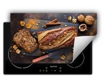 Darhaus Piastra Di Copertura Per Fornelli 90X52 Cm Tappetino Antiscivolo Roll-Up, Pane - Cucina