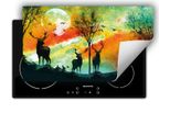 Darhaus Piastra Di Copertura Per Stufe 90X52 Cm Tappetino Antiscivolo Roll-Up, Colorato - Hirsh