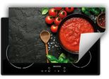 Darhaus Piastra Di Copertura Per Stufe 90X52 Cm Tappetino Antiscivolo Roll-Up, Pomodori