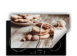 Darhaus Piastra Di Copertura Per Stufa 90X52 Cm Tappetino Antiscivolo Roll-Up, Legno - Spezie