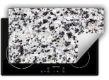 Darhaus Piastra Di Copertura Per Stufa 90X52 Cm Tappetino Antiscivolo Roll-Up, Granito