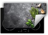 Darhaus Piastra Di Copertura Per Fornelli 90X52 Cm Tappetino Antiscivolo Roll-Up, Ardesia - Spezie