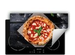 Darhaus Piastra Di Copertura Per Fornelli 90X52 Cm Tappetino Antiscivolo Roll-Up, Pizza - Legno
