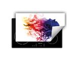 Darhaus Piastra Di Copertura Per Stufe 90X52 Cm Tappetino Antiscivolo Roll-Up, Colorato - Rose