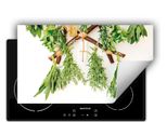 Darhaus Piastra Di Copertura Per Fornelli 90X52 Cm Tappetino Antiscivolo Roll-Up, Erbe - Cucina