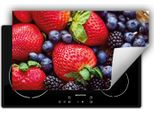 Darhaus Piastra Di Copertura Per Stufa 90X52 Cm Tappetino Antiscivolo Roll-Up, Frutta
