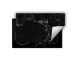 Darhaus Piastra Di Copertura Per Stufe 90X52 Cm Tappetino Antiscivolo Roll-Up, Marmo - Nero