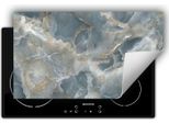 Darhaus Piastra Di Copertura Per Stufe 90X52 Cm Tappetino Antiscivolo Roll-Up, Grigio - Marmo