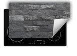 Darhaus Piastra Di Copertura Per Stufe 90X52 Cm Tappetino Antiscivolo Roll-Up, Grigio - Brick