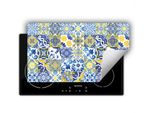 Darhaus Piastra Di Copertura Per Stufa 90X52 Cm Tappetino Antiscivolo Roll-Up, Giallo - Mosaico