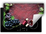 Darhaus Piastra Di Copertura Per Stufe 90X52 Cm Tappetino Antiscivolo Roll-Up, Vino
