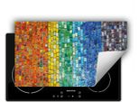 Darhaus Piastra Di Copertura Per Stufe 90X52 Cm Tappetino Antiscivolo Roll-Up, Colorato - Mattone