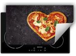 Darhaus Piastra Di Copertura Per Fornelli 90X52 Cm Tappetino Antiscivolo Roll-Up, Ardesia - Pizza