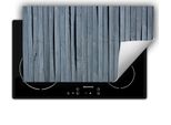 Darhaus Piastra Di Copertura Per Stufe 90X52 Cm Tappetino Antiscivolo Roll-Up, Grigio - Legno