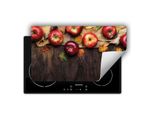 Darhaus Piastra Di Copertura Per Stufa 90X52 Cm Tappetino Antiscivolo Roll-Up, Legno - Mele