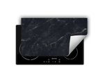 Darhaus Piastra Di Copertura Per Fornelli 90X52 Cm Tappetino Antiscivolo Roll-Up, Scuro - Marmo