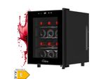 TroniTechnik® Weinkühlschrank Bordeaux, Getränkekühlschrank, Minibar Weinkühler, 31 Liter, 12 Flaschen