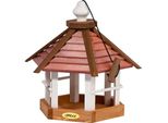 dobar großes Vogelhaus Herbstfrüchte zum Aufhängen, Futterhaus für Wildvögel, ca.: 33,5x29x34 cm