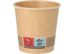 Papstar 88949 Papstar Bicchiere Di Carta "Puro"", 0,1 L, Marrone"