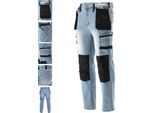 Pantaloni Da Lavoro, Jeans Elasticizzati, Blu/Nero, Taglia Xxl