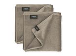 SchöNer Wohnen Set Di 2 Asciugamani Sense Colore Sabbia Dimensioni 50X100