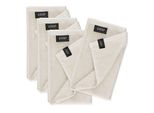 SchöNer Wohnen Set Di 4 Asciugamani Per Ospiti Sense Colore Crema Bianco Dimensioni 30X50