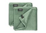 SchöNer Wohnen Set Di 2 Asciugamani Sense Colore Verde Dimensioni 50X100