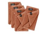 SchöNer Wohnen Set Di 4 Asciugamani Per Ospiti Colore Ruggine Sense Dimensioni 30X50