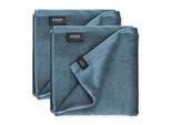 SchöNer Wohnen Set Di 2 Asciugamani Sense Colore Blu Dimensioni 50X100